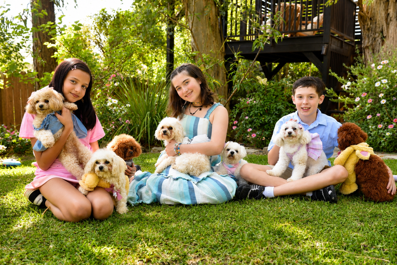 School Programs Hero — classroom/campus with poodles